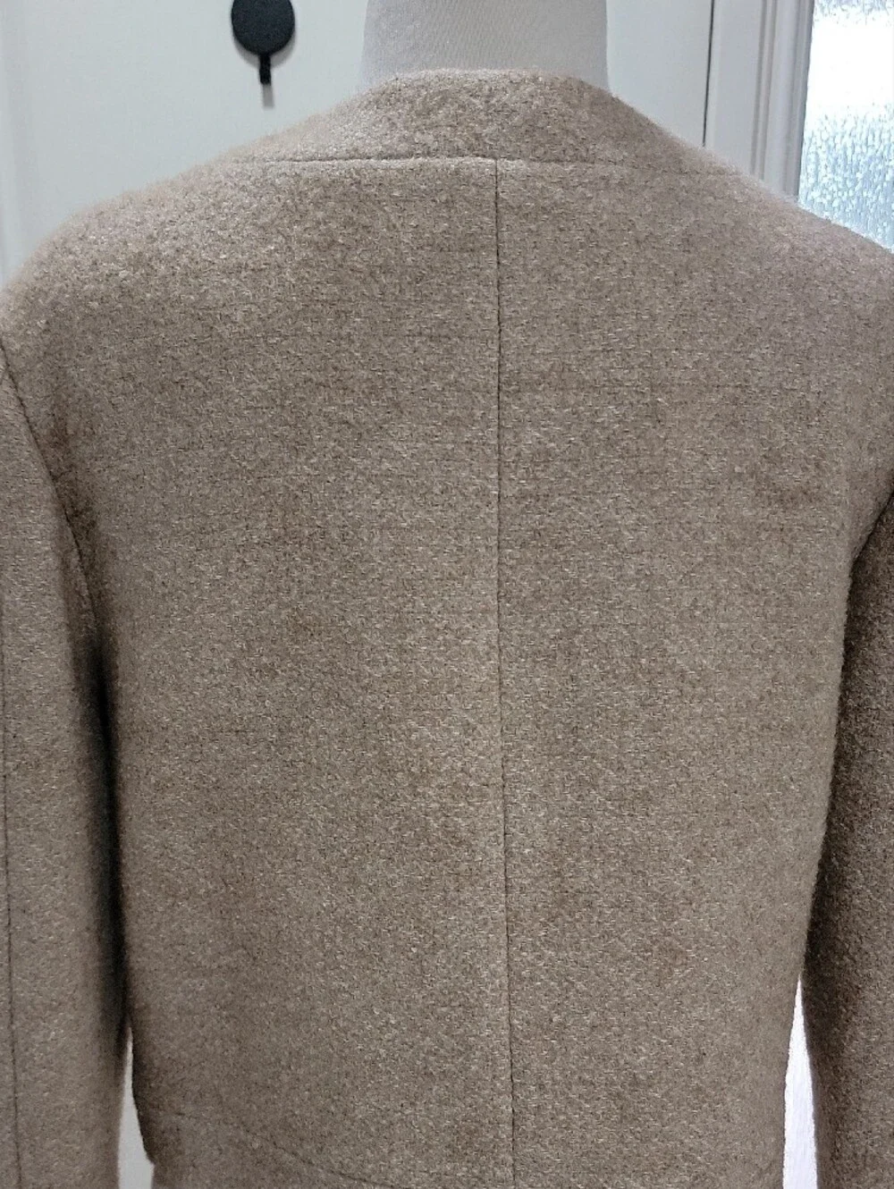 J. Crew Collection Neutral Beige Bouclé Gold-Button Cropped Jacket